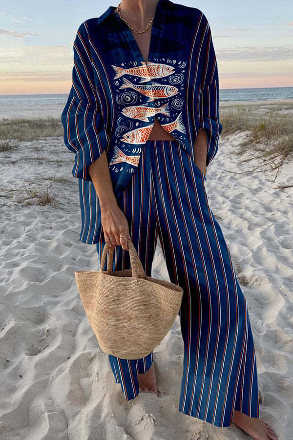 Linea Set | Fish Print