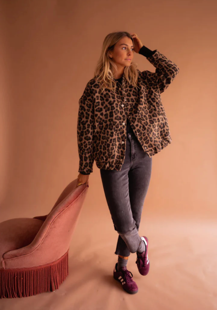 LEONA™ | The Leopard Bomber Jacket