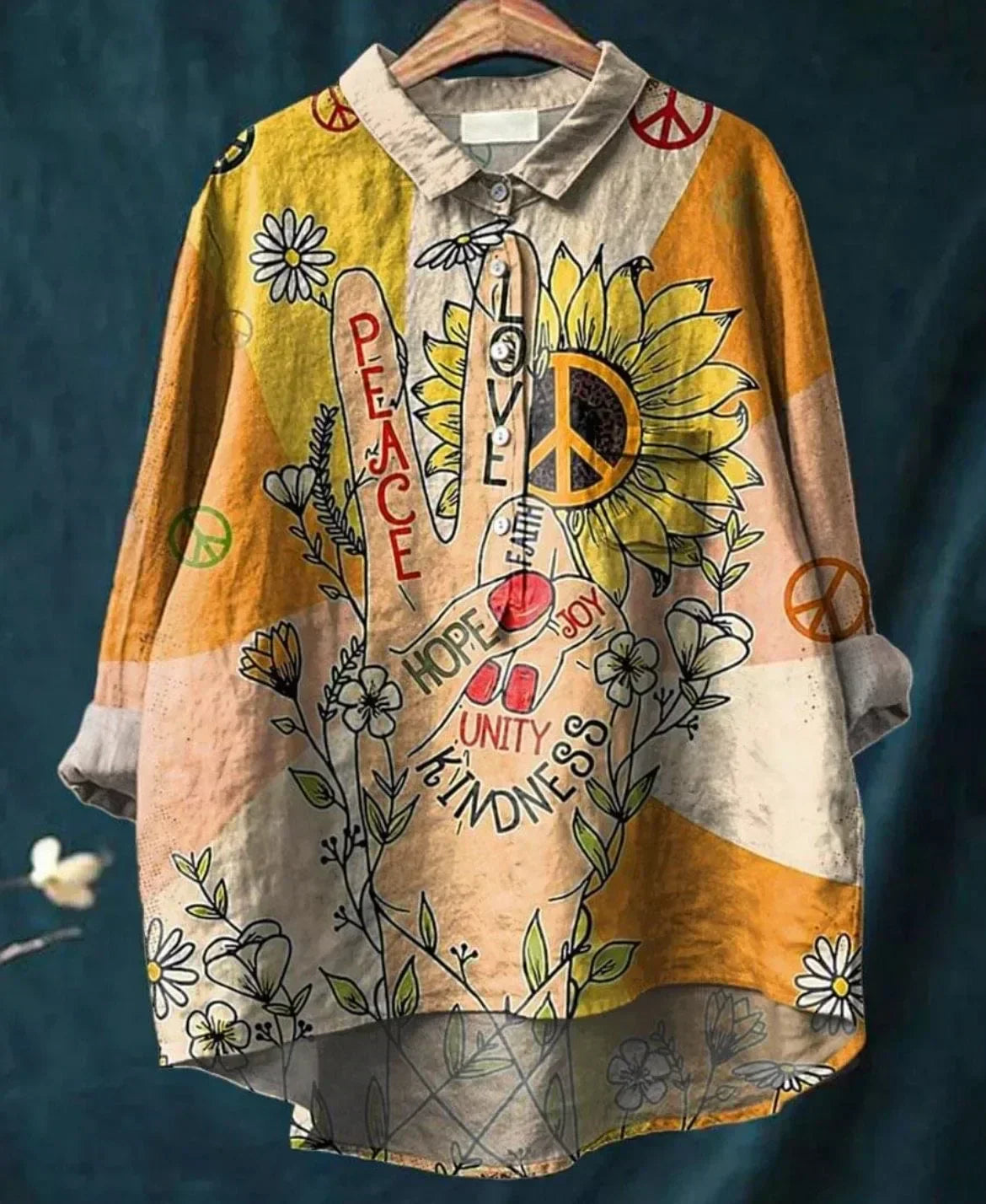 Lässiges bedrucktes Hemd